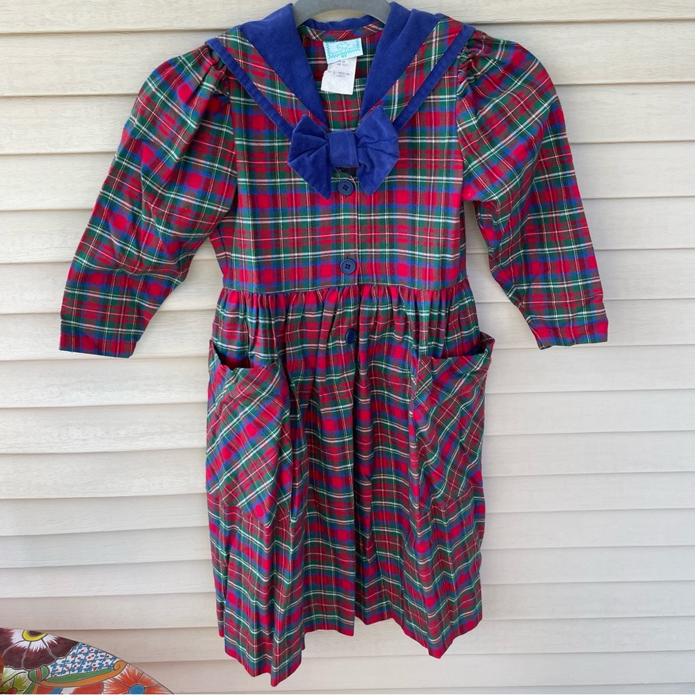 VINTAGE Cottontail Originals Plaid Dress Size 6X